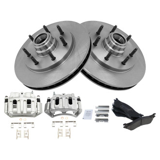 TRQ® - Front Disc Brake Kit with Ceramic Pads and Calipers