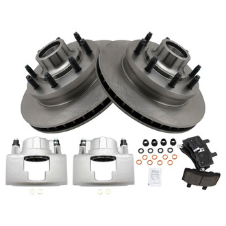 TRQ® - Front Disc Brake Kit with Ceramic Pads and Calipers