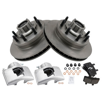 TRQ® - Front Disc Brake Kit with Ceramic Pads and Calipers