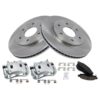 TRQ® - Front Disc Brake Kit with Ceramic Pads and Calipers