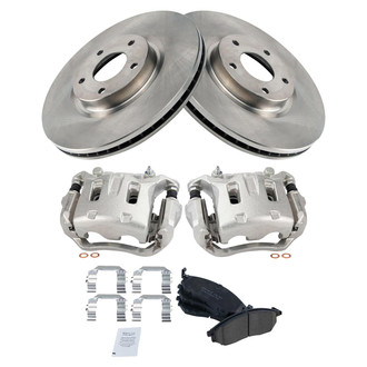 TRQ® - Front Disc Brake Kit with Ceramic Pads and Calipers