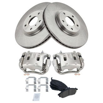 TRQ® - Front Disc Brake Kit with Ceramic Pads and Calipers