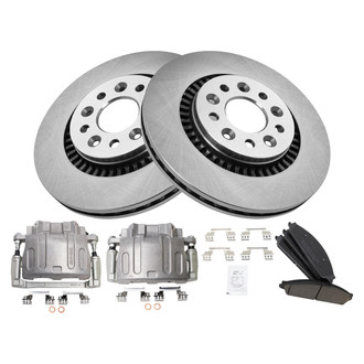 TRQ® - Front Disc Brake Kit with Ceramic Pads and Calipers