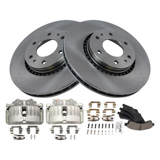 TRQ® - Front Disc Brake Kit with Ceramic Pads and Calipers