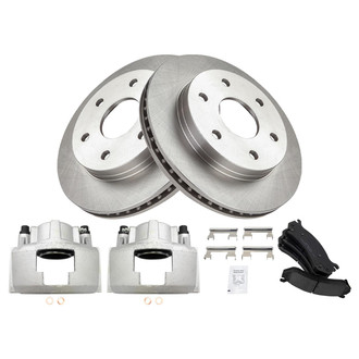 TRQ® - Front Disc Brake Kit with Ceramic Pads and Calipers