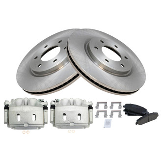 TRQ® - Front Disc Brake Kit with Ceramic Pads and Calipers