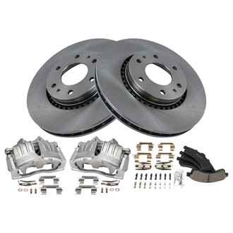 TRQ® - Front Disc Brake Kit with Ceramic Pads and Calipers
