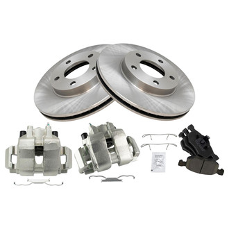 TRQ® - Front Disc Brake Kit with Ceramic Pads and Calipers