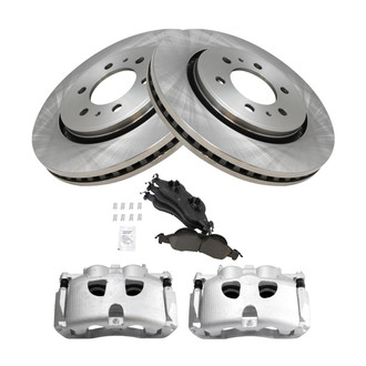 TRQ® - Front Disc Brake Kit with Ceramic Pads and Calipers