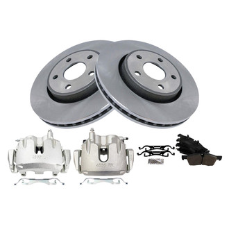 TRQ® - Front Disc Brake Kit with Semi-Metallic Pads and Calipers