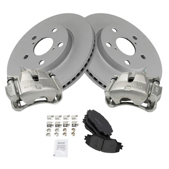 TRQ® - Front Disc Brake Kit with Ceramic Pads and Calipers