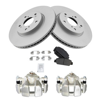 TRQ® - Front Disc Brake Kit with Ceramic Pads and Calipers
