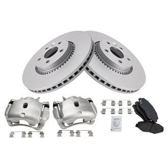 TRQ® - Front Disc Brake Kit with Ceramic Pads and Calipers