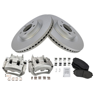 TRQ® - Front Disc Brake Kit with Ceramic Pads and Calipers
