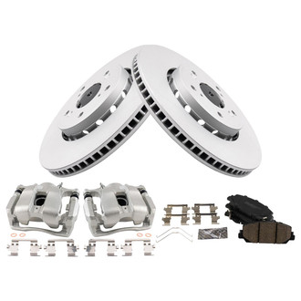 TRQ® - Front Disc Brake Kit with Ceramic Pads and Calipers