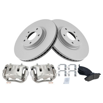 TRQ® - Front Disc Brake Kit with Ceramic Pads and Calipers