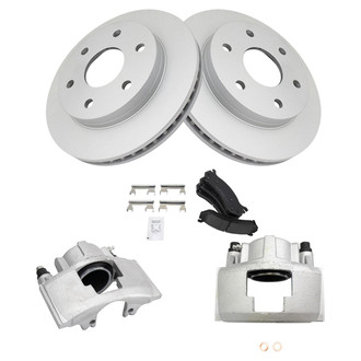TRQ® - Front Disc Brake Kit with Ceramic Pads and Calipers