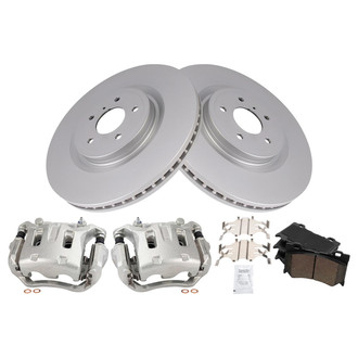 TRQ® - Front Disc Brake Kit with Ceramic Pads and Calipers
