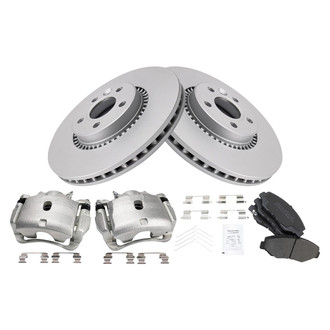 TRQ® - Front Disc Brake Kit with Semi-Metallic Pads and Calipers