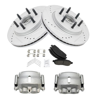 TRQ® - Performance Ceramic Front Brake Kit with Calipers