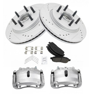 TRQ® - Performance Ceramic Front Brake Kit with Calipers