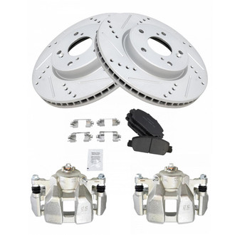 TRQ® - Performance Ceramic Front Brake Kit with Calipers