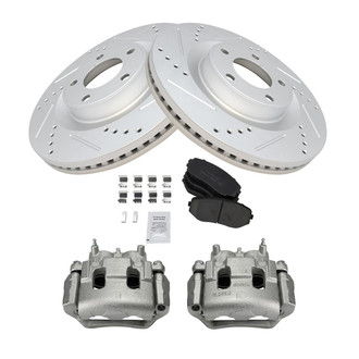 TRQ® - Performance Ceramic Front Brake Kit with Calipers