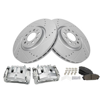 TRQ® - Performance Ceramic Front Brake Kit with Calipers