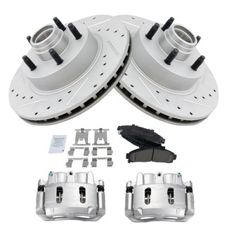 TRQ® - Performance Ceramic Front Brake Kit with Calipers