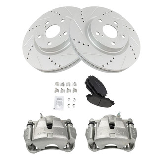 TRQ® - Performance Ceramic Front Brake Kit with Calipers