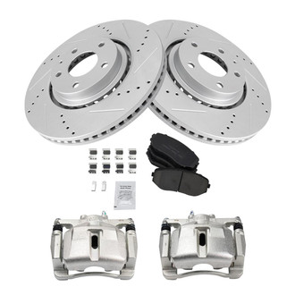 TRQ® - Performance Ceramic Front Brake Kit with Calipers