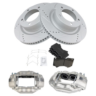 TRQ® - Performance Ceramic Front Brake Kit with Calipers