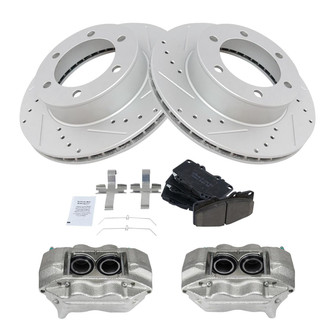 TRQ® - Performance Ceramic Front Brake Kit with Calipers