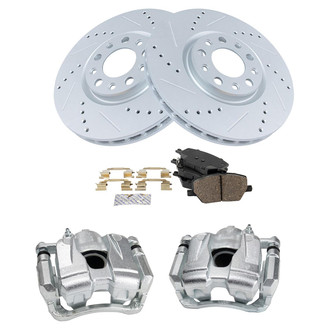 TRQ® - Performance Ceramic Front Brake Kit with Calipers