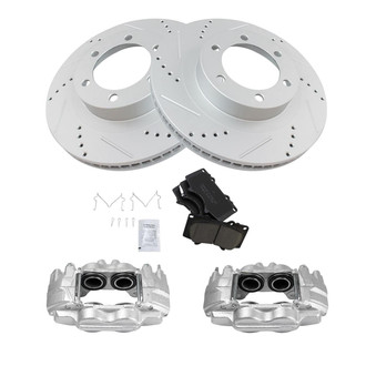 TRQ® - Performance Ceramic Front Brake Kit with Calipers
