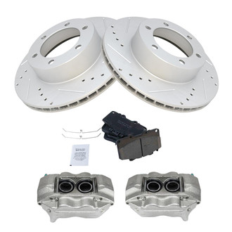 TRQ® - Performance Ceramic Front Brake Kit with Calipers