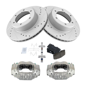 TRQ® - Performance Ceramic Front Brake Kit with Calipers