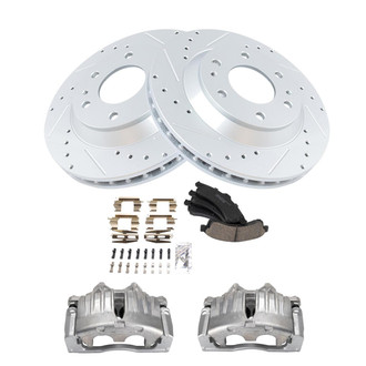 TRQ® - Performance Ceramic Front Brake Kit with Calipers
