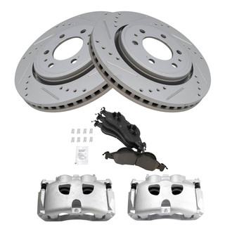 TRQ® - Performance Ceramic Front Brake Kit with Calipers