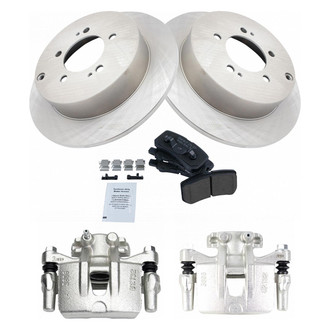 TRQ® - Rear Disc Brake Kit with Ceramic Pads and Calipers