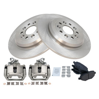 TRQ® - Rear Disc Brake Kit with Ceramic Pads and Calipers