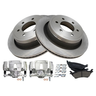 TRQ® - Rear Disc Brake Kit with Ceramic Pads and Calipers