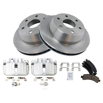 TRQ® - Rear Disc Brake Kit with Ceramic Pads and Calipers