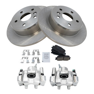 TRQ® - Rear Disc Brake Kit with Ceramic Pads and Calipers