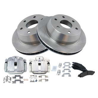 TRQ® - Rear Disc Brake Kit with Ceramic Pads and Calipers