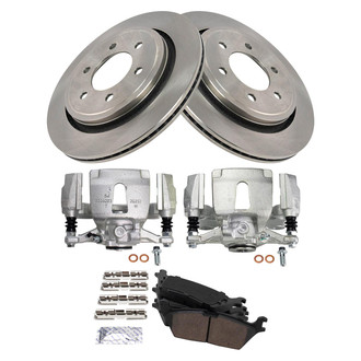 TRQ® - Rear Disc Brake Kit with Ceramic Pads and Calipers