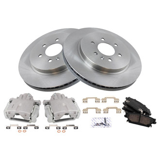 TRQ® - Rear Disc Brake Kit with Ceramic Pads and Calipers