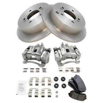 TRQ® - Rear Disc Brake Kit with Ceramic Pads and Calipers