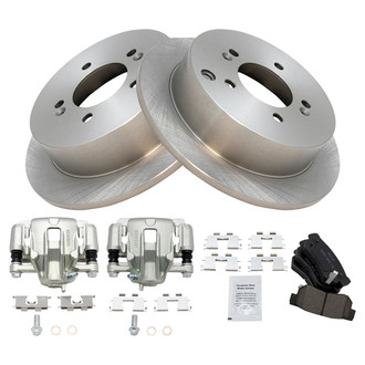 TRQ® - Rear Disc Brake Kit with Ceramic Pads and Calipers