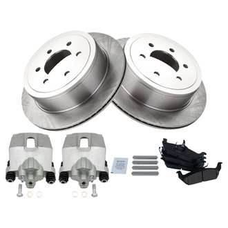 TRQ® - Rear Disc Brake Kit with Ceramic Pads and Calipers